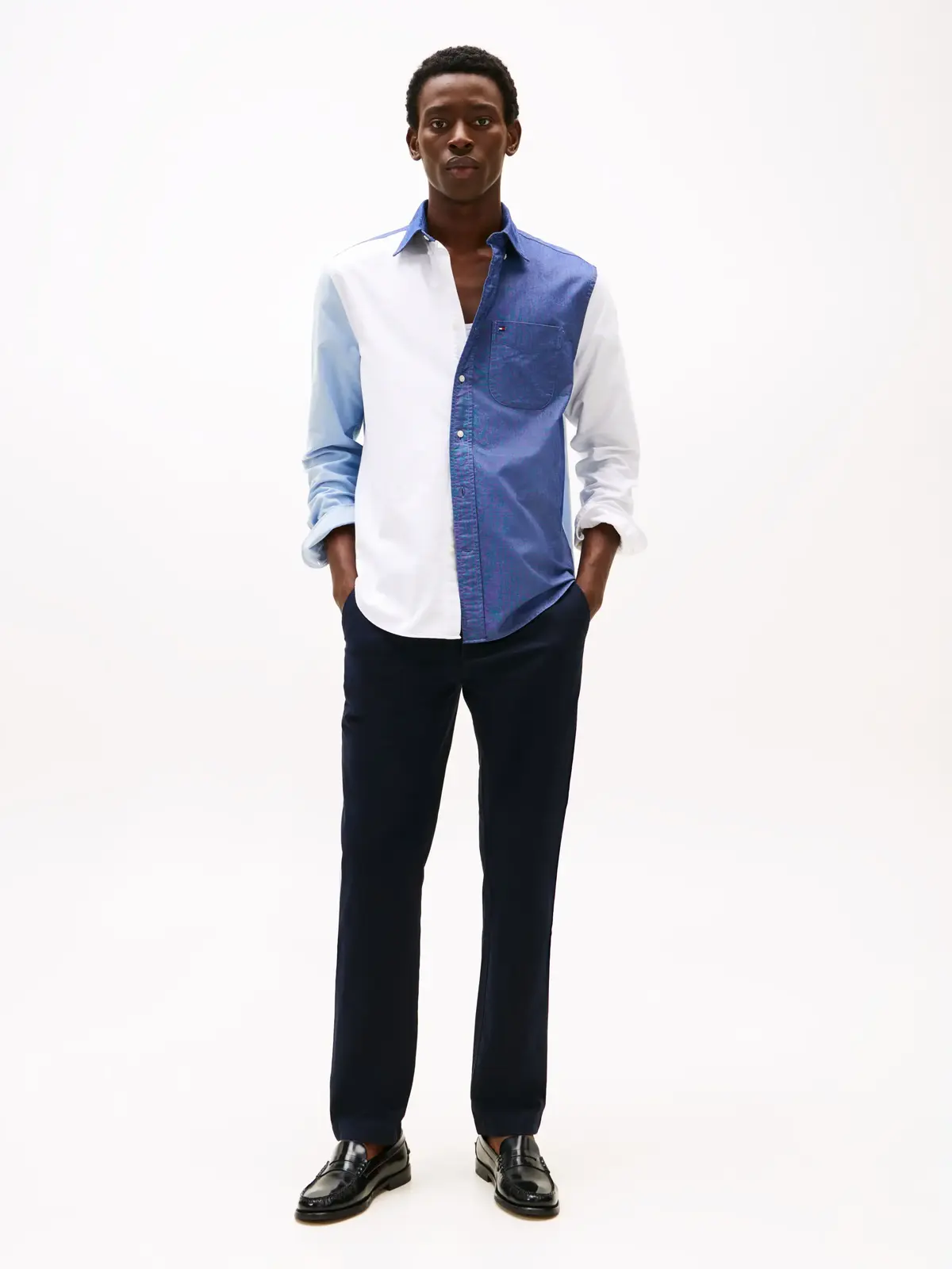 Tommy Hilfiger DENTON CHINO SATIN, DW5 Siyah Erkek Pantolon