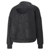 Puma Fashion Luxe Embossed Crew Siyah Kadın Crop Koşu / Performans Üst