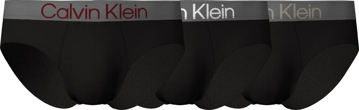 Calvin Klein HIP BRIEF 3PK Erkek Siyah Slip Set