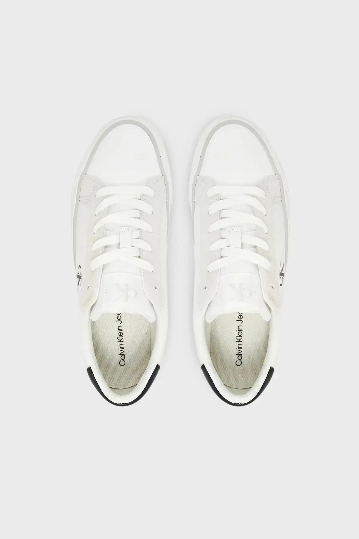 Calvin Klein VULC FLATFORM MG NYLON MIX Beyaz Kadın Günlük Spor Ayakkabı