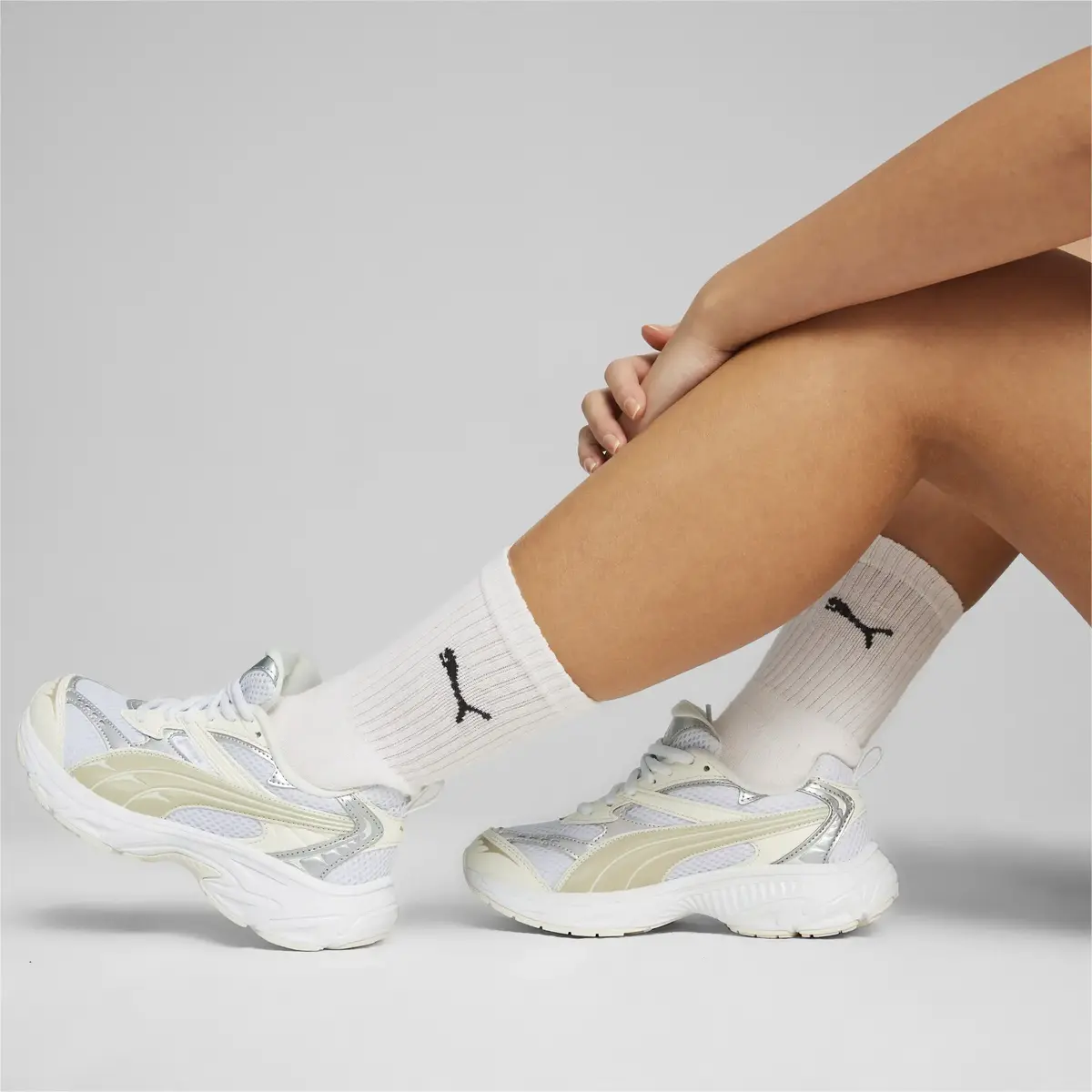 Puma Morphic Metallic Wns Beyaz Kadın Günlük Spor Ayakkabı
