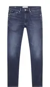 Calvin Klein SKINNY Erkek mavi Kot Pantolon