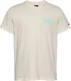 Tommy Hilfiger TJM SLIM BUBBLE PRIN, YBH Krem Erkek T-Shirt & Polo