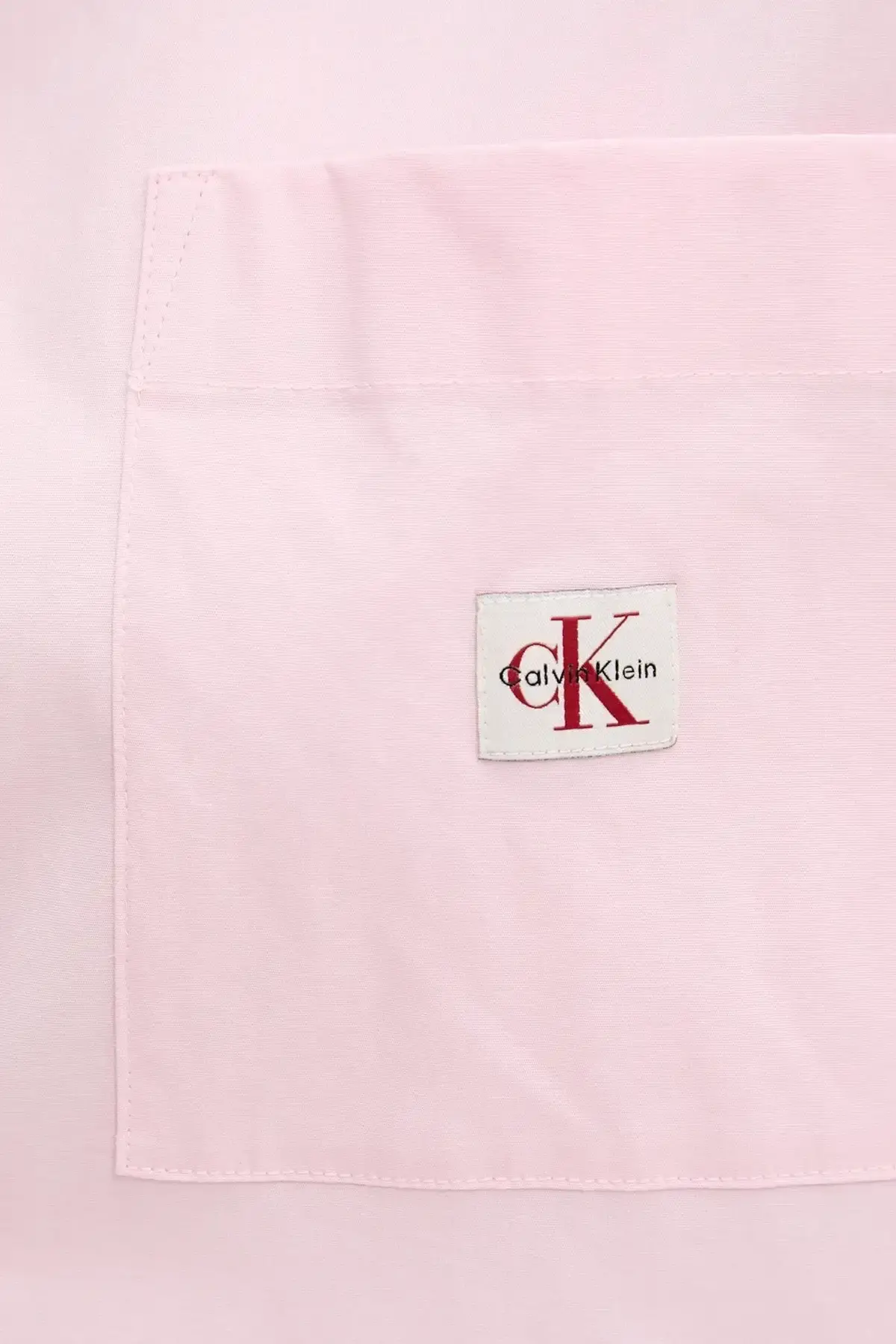 Calvin Klein POPLIN RELAXED SHIRT Pembe Kadın Tişört