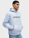 Calvin Klein LS 350FLEECE COLLEGIATE HOODIE Mavi Erkek Sweatshirt