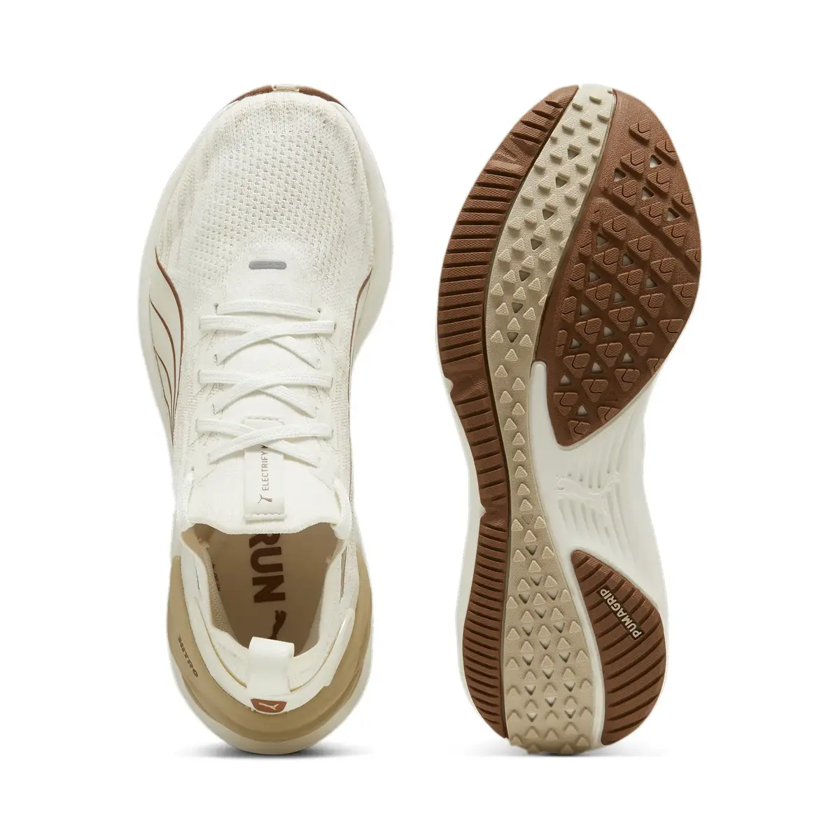 Puma Electrify Nitro 3 Knit Wns Beyaz Kadın Yürüyüş ve Koşu Ayakkabısı