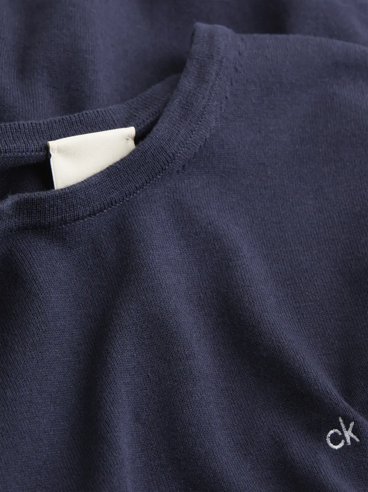 Calvin Klein COTTON SILK BLEND CN, CHW Lacivert Erkek Kazak