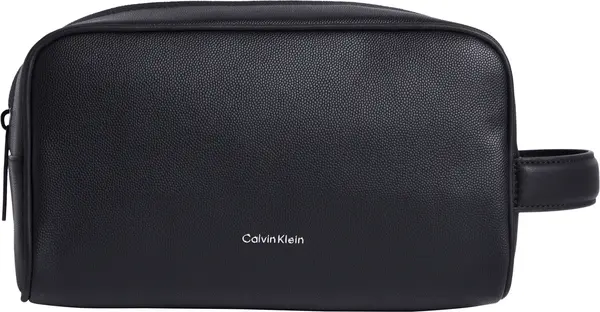 Calvin Klein CK MUST WASHBAG/DOPP KIT Erkek Siyah El Çanta