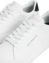 Tommy Hilfiger TH COURT LTH DETAIL, 0LD Beyaz Erkek Spor Ayakkabı & Sneaker