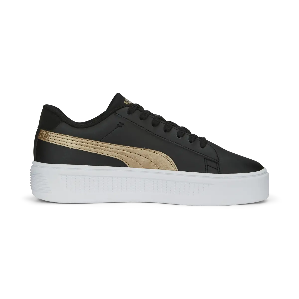Puma Smash Platform v3 Metallics Siyah Kadın Günlük Spor Ayakkabı