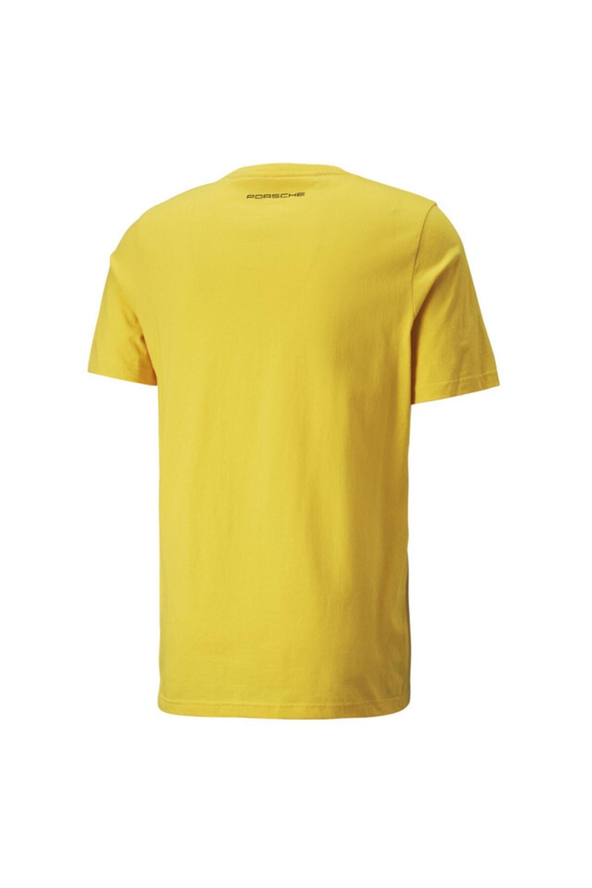 Puma Pl Graphic Tee 2 Sarı Erkek T-Shirt