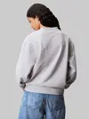 Calvin Klein A- LS BADGE LOGO TER, P79 Gri Kadın Sweatshirt