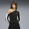 PUMA T7 Asymmetric Longsleeve Siyah Kadın T-Shirt