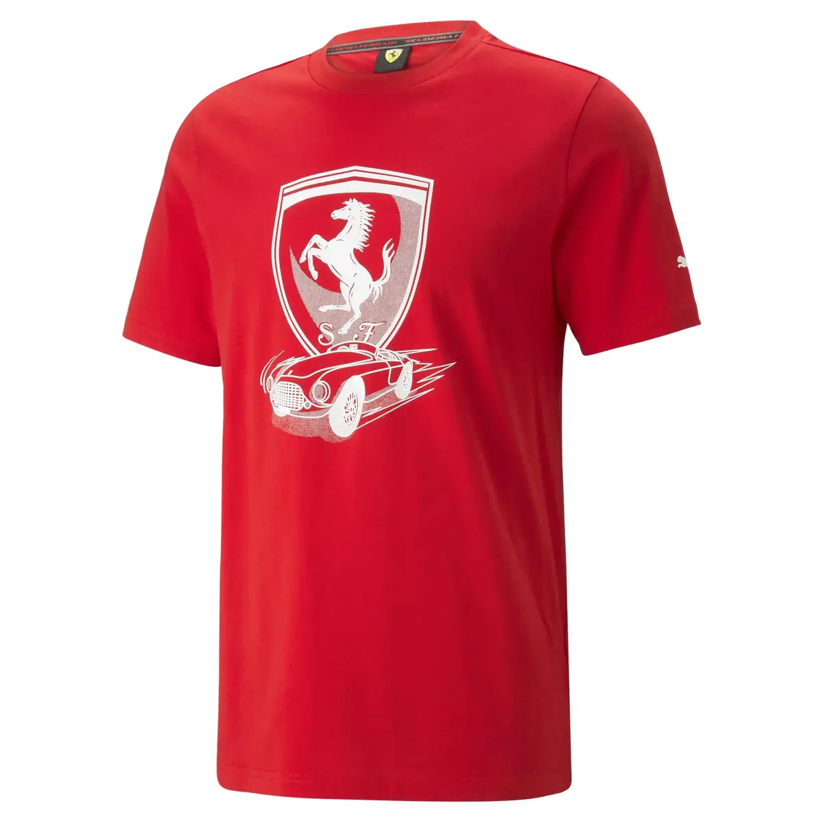 Puma Ferrari Race Big Shield Tee Kırmızı Erkek/Unisex T-Shirt