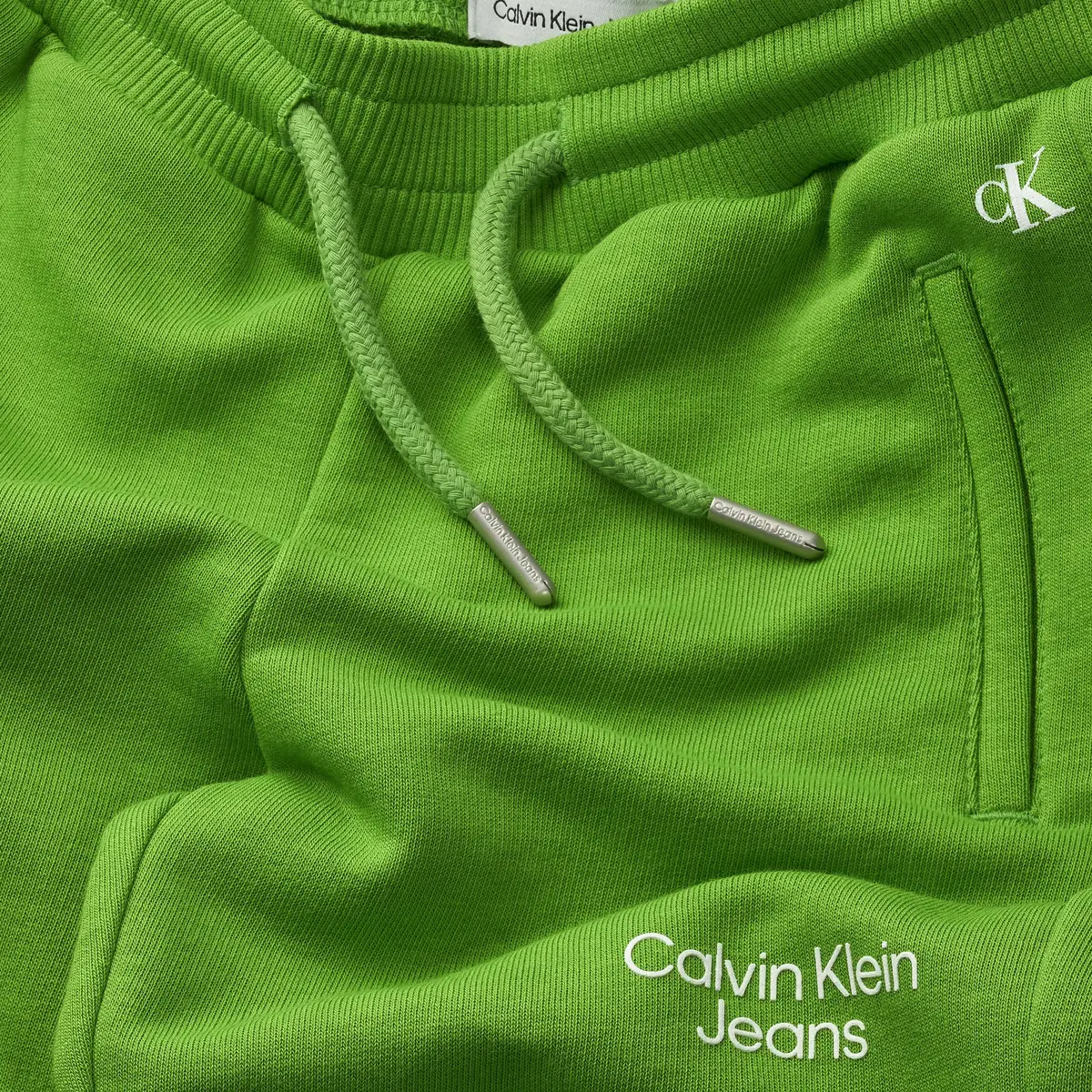 Calvin Klein CKJ STACK LOGO SWEAT Erkek Yeşil Eşofman Altı