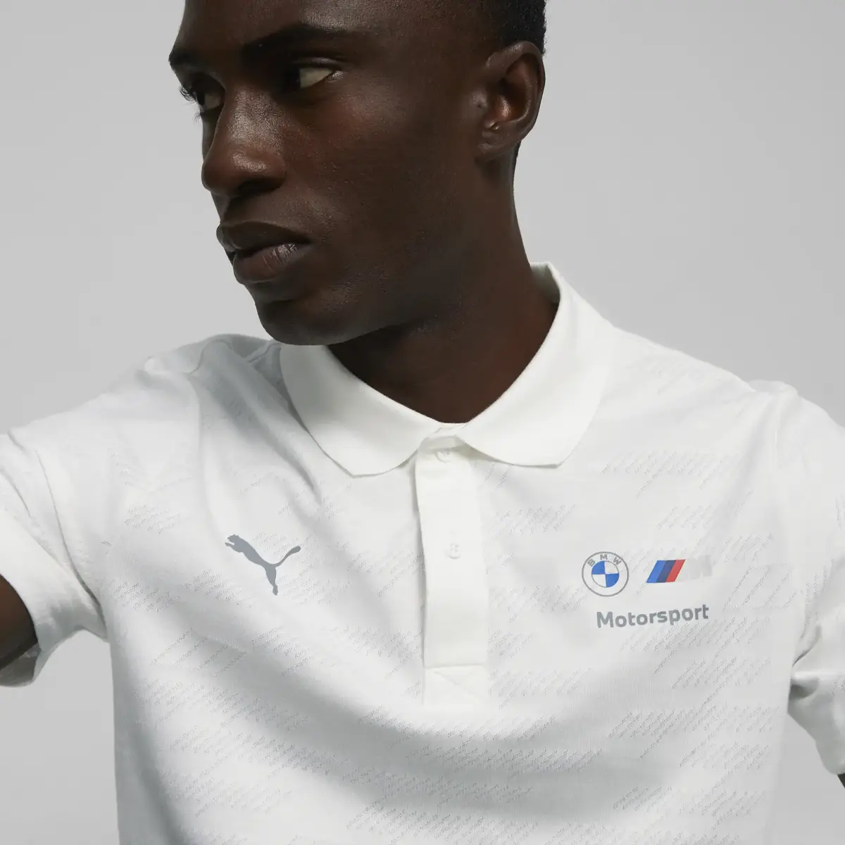 Puma BMW MMS Jacquard Polo Beyaz Erkek T-Shirt & Polo