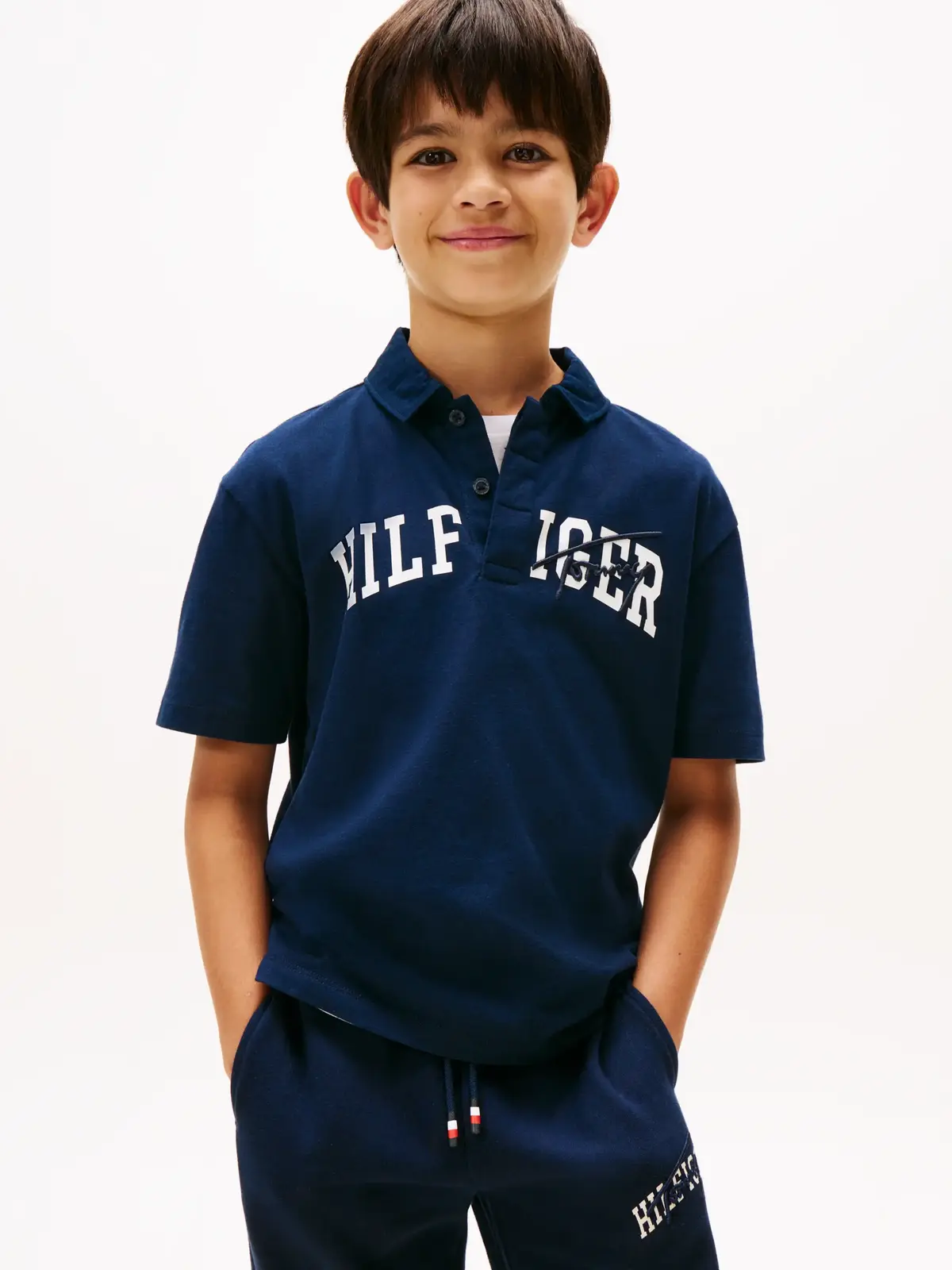 Tommy Hilfiger TH MIXED GRAPHIC SWE, C1G Lacivert Erkek Çocuk Eşofman Altı