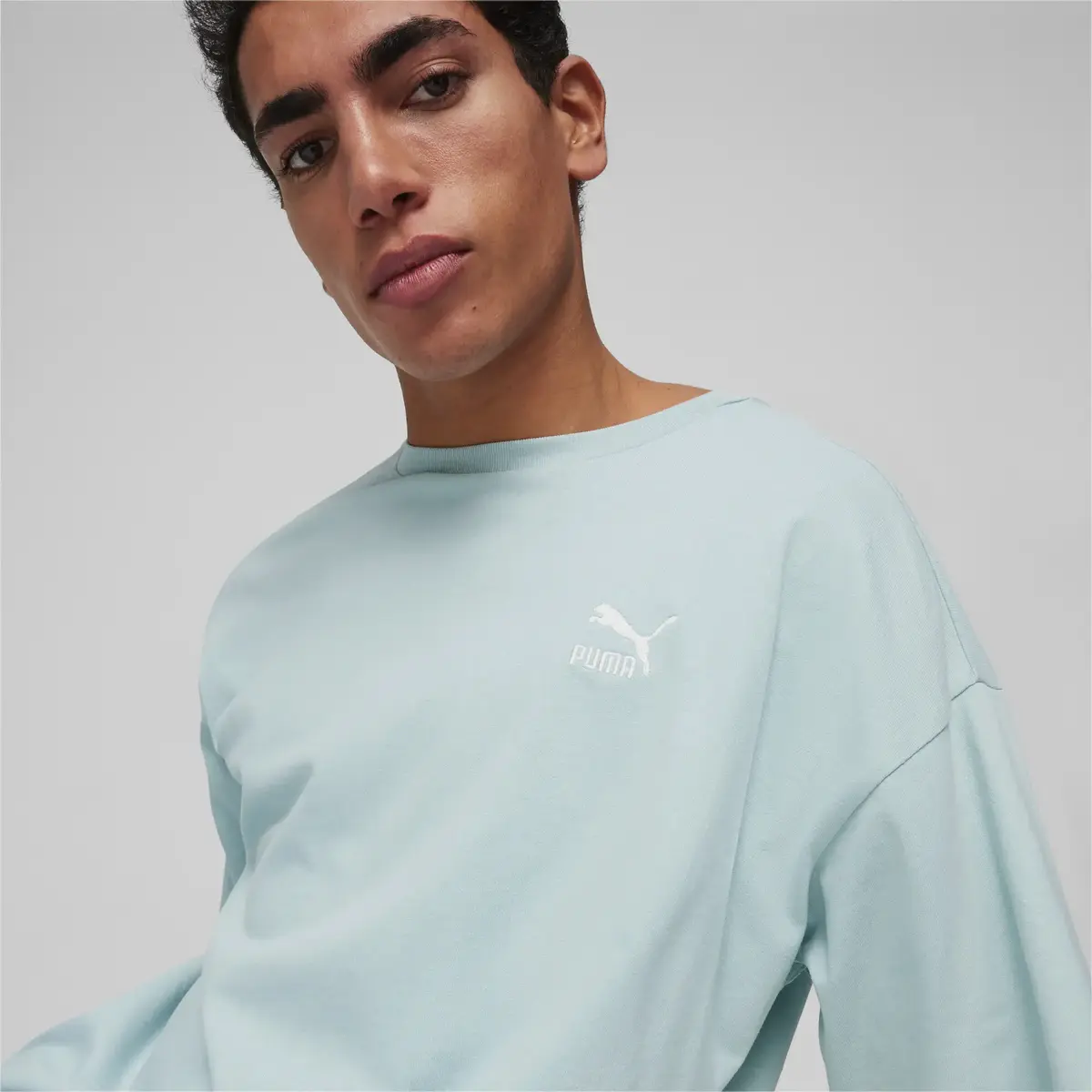Puma BETTER CLASSICS Oversized Tee Açık Mavi Erkek T-Shirt
