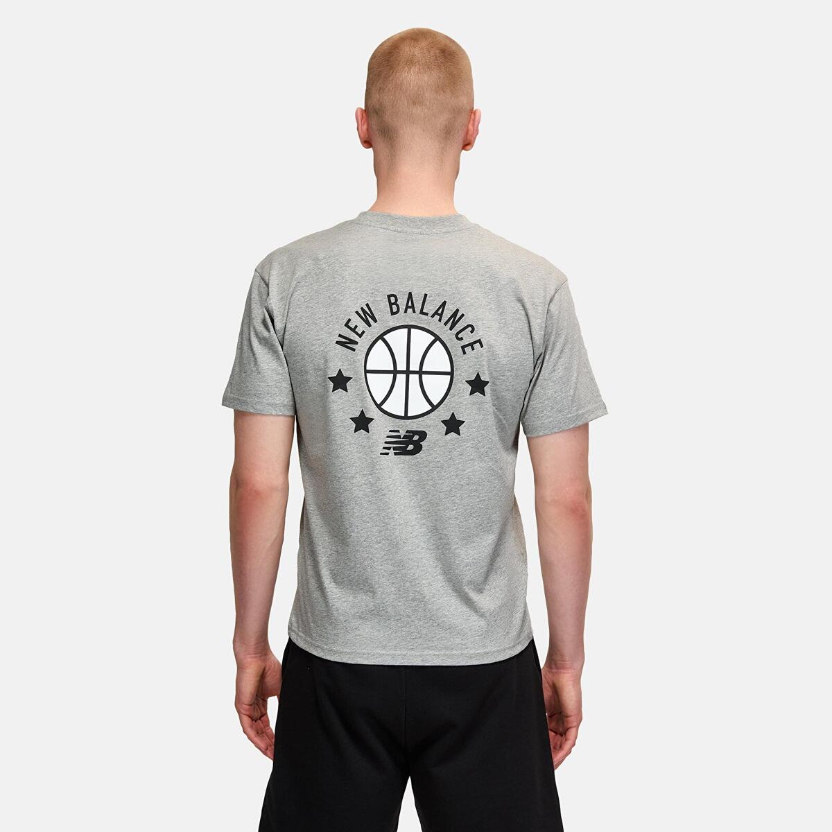 New Balance MNT1411 Erkek Gri T-Shirt