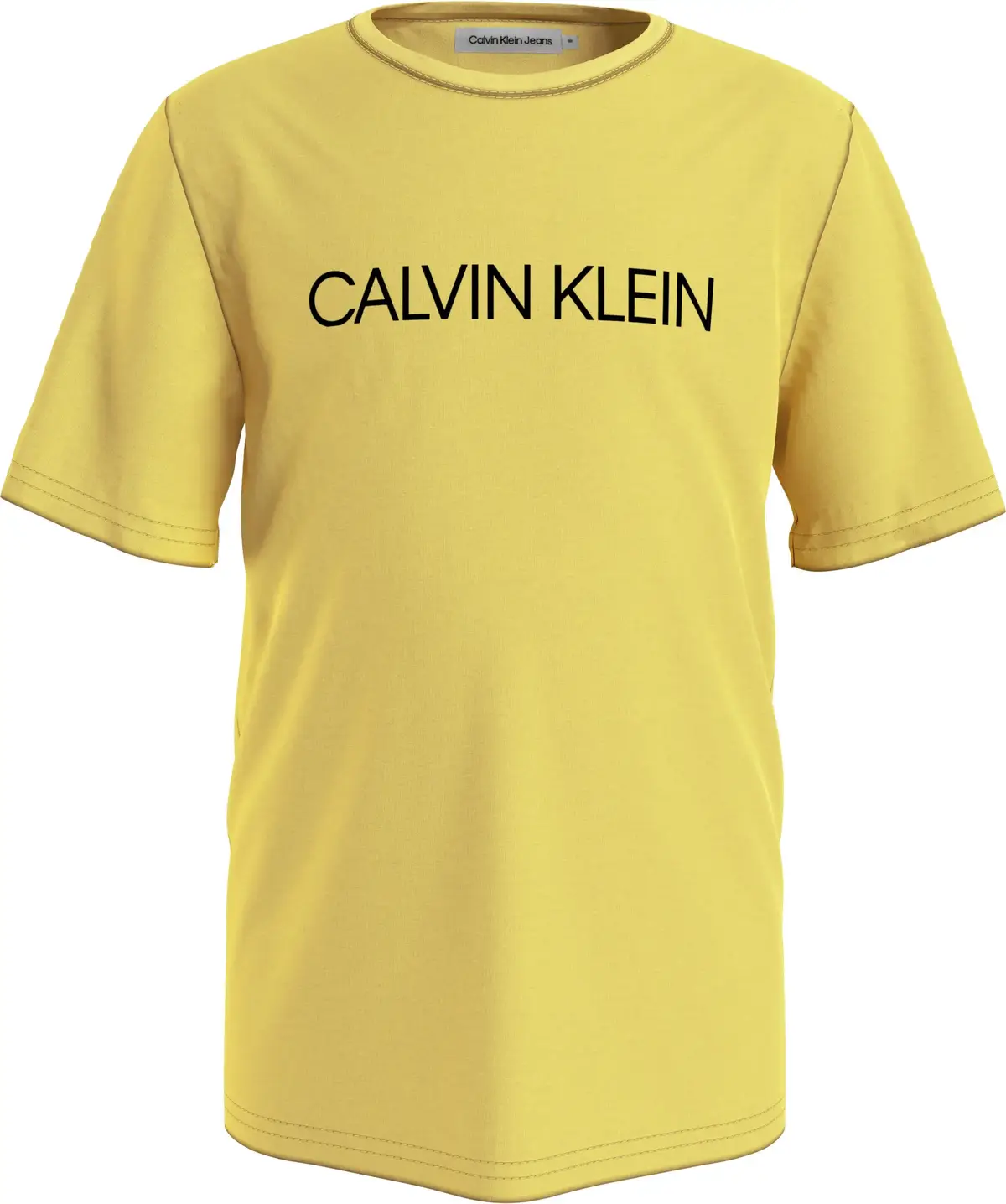 Calvin Klein INSTITUTIONAL T-SHIR Erkek Sarı T-Shirt