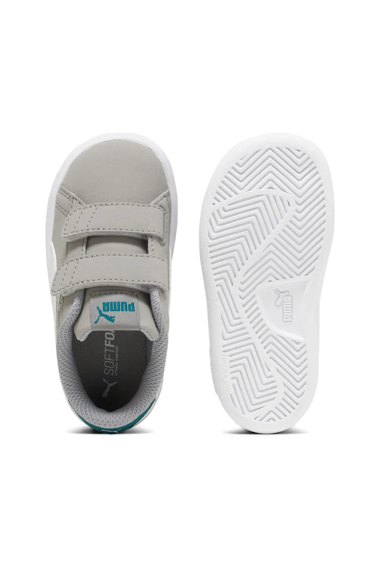 Puma Smash 3.0 Buck V Inf Gri Çocuk Günlük Spor Ayakkabı