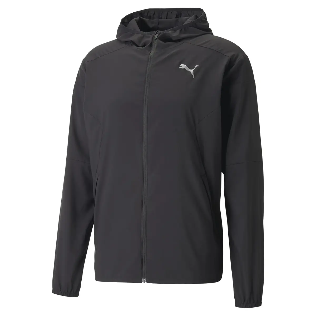 Puma RUN LIGHTWEIGHT JACKET Siyah Erkek/Unisex Fermuarlı Ceket