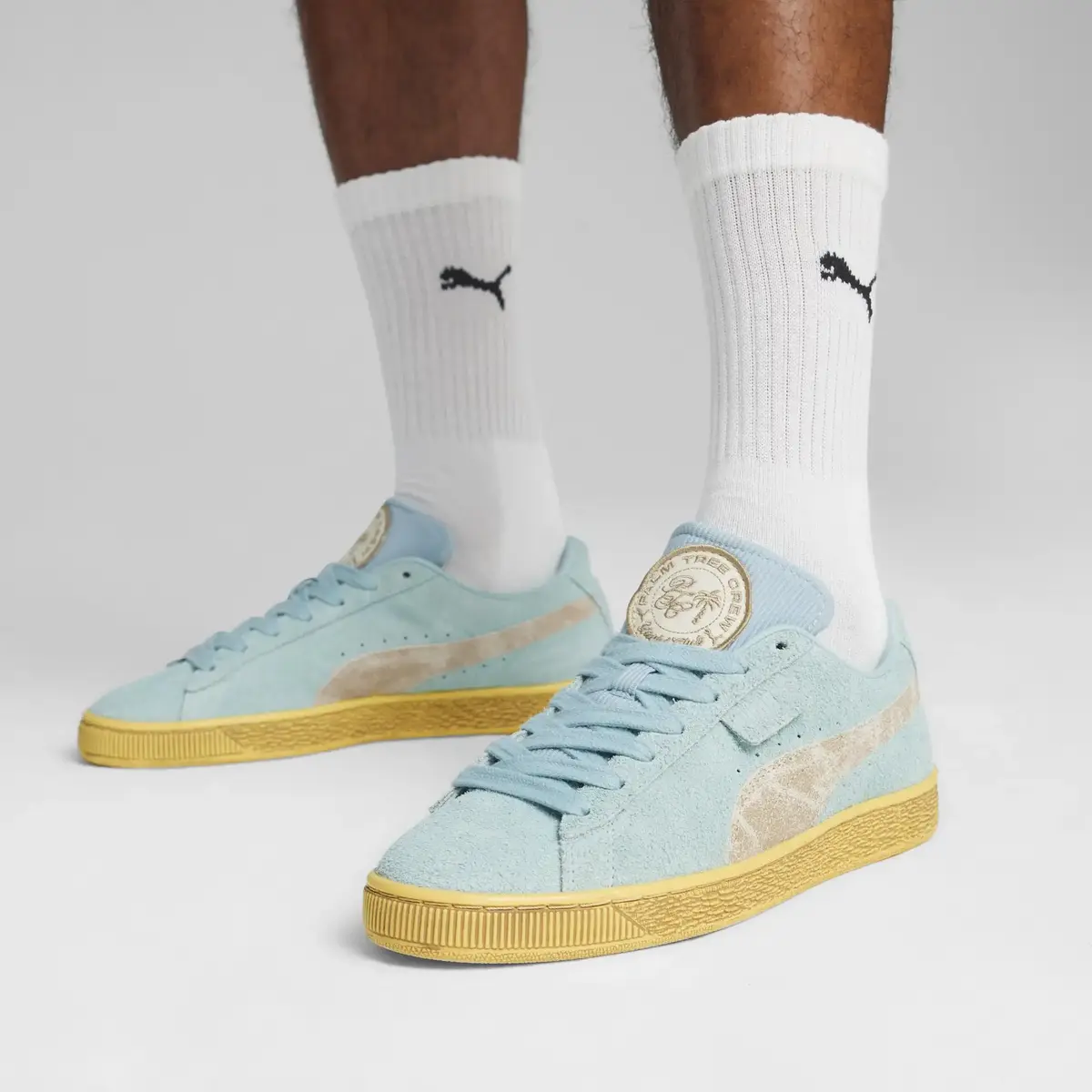 PUMA Suede B PALM TREE CREW Turkuaz Unisex Günlük Spor Ayakkabı