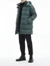 Calvin Klein ESS LONG HOODED DOWN Erkek Yeşil Şişme Mont