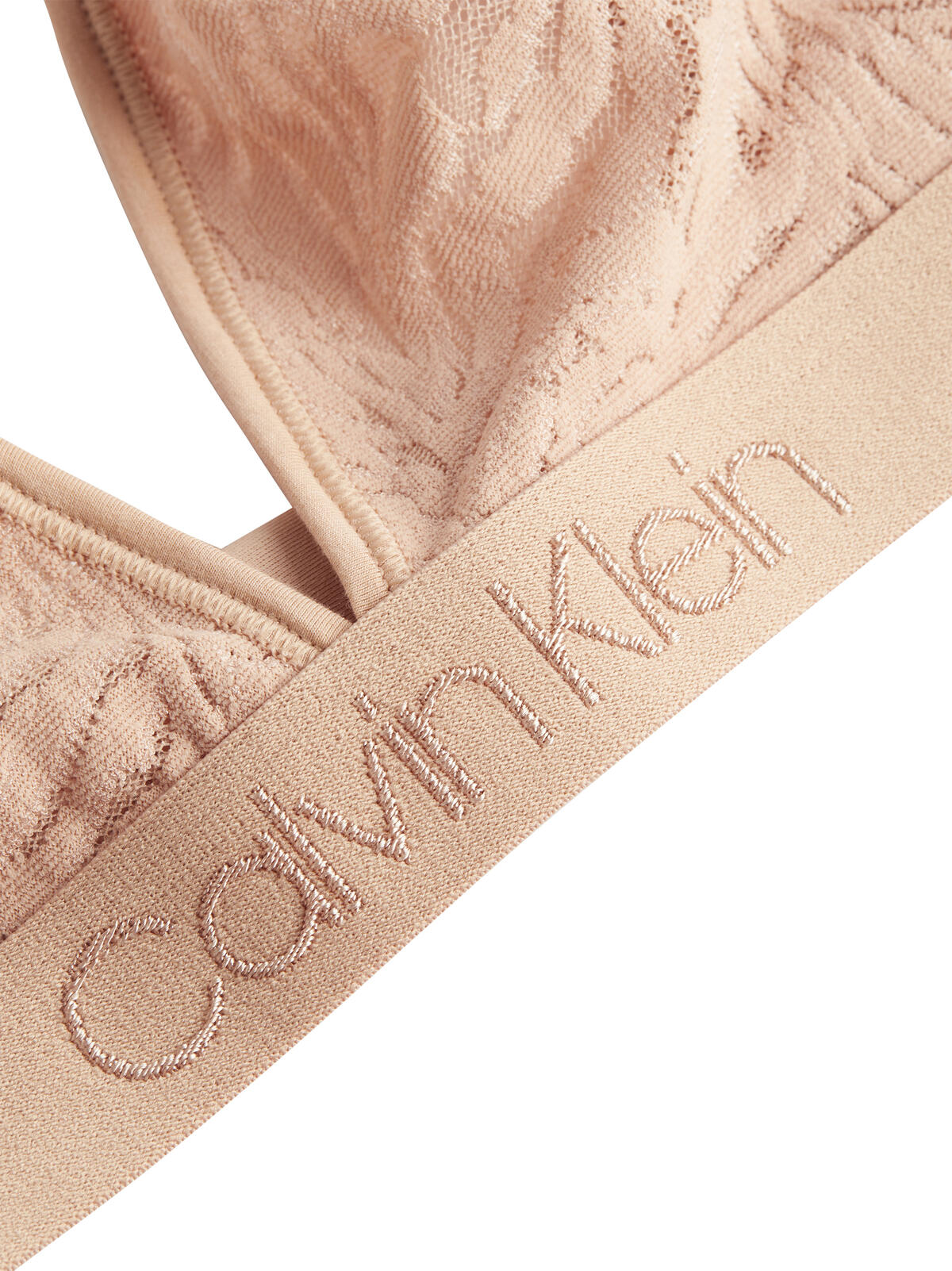 Calvin Klein UNLINED TRIANGLE Kadın Bej Sütyen