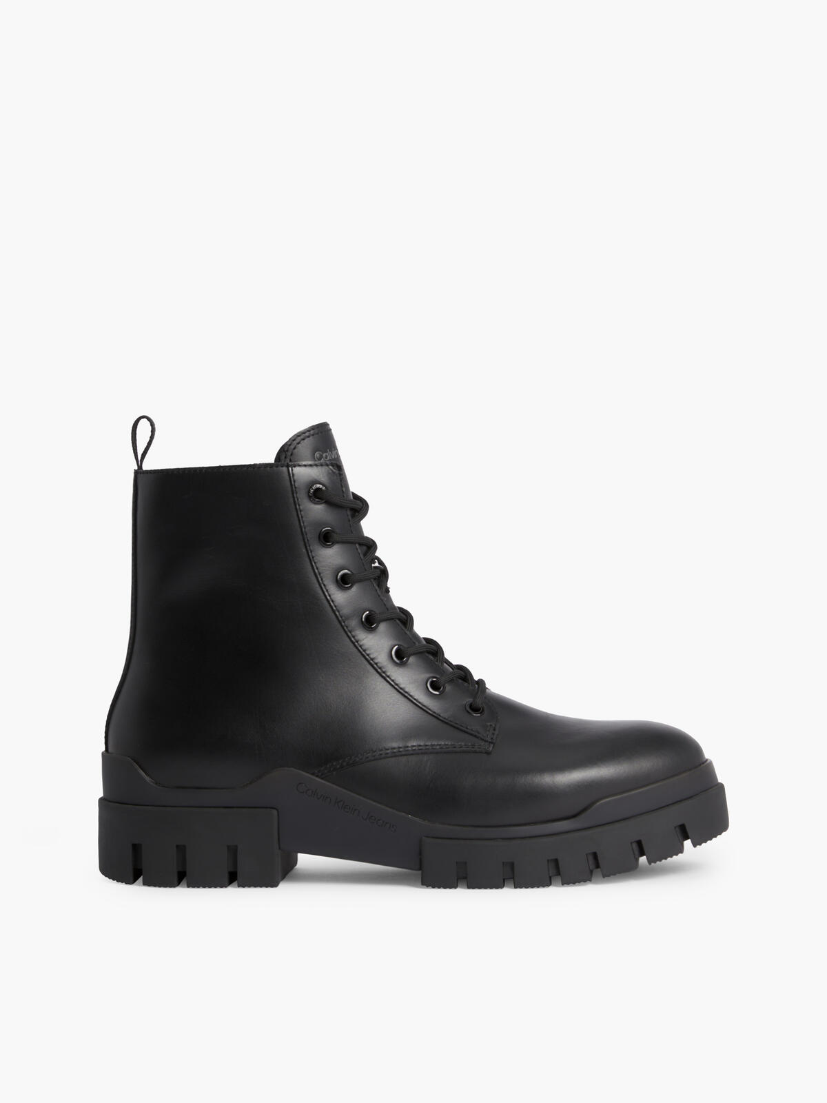 Calvin Klein TRANSP COMBAT MID LA Erkek Siyah Bot