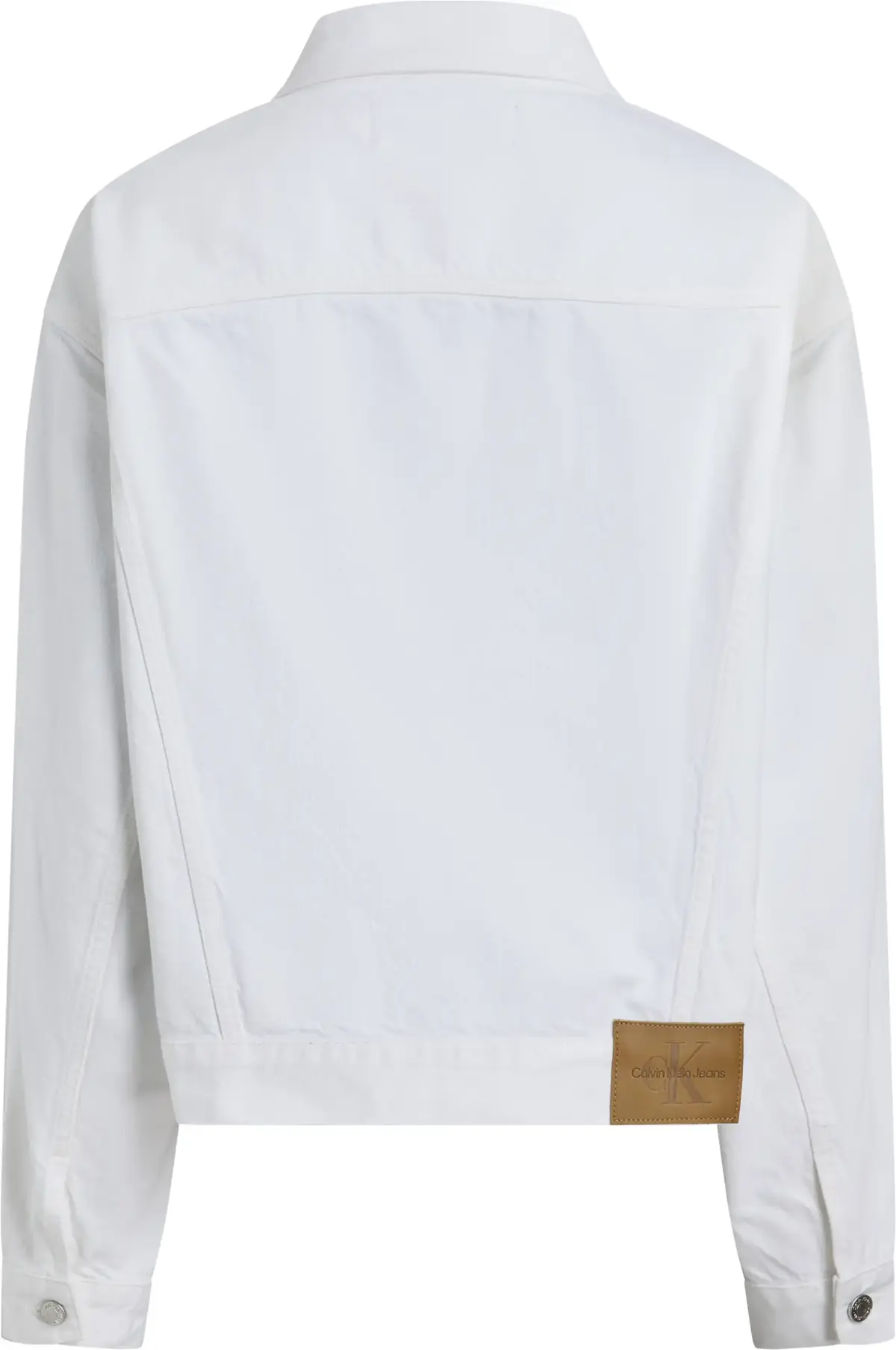 Calvin Klein BOXY DENIM JACKET, 1AA Beyaz Kadın Kot Ceket