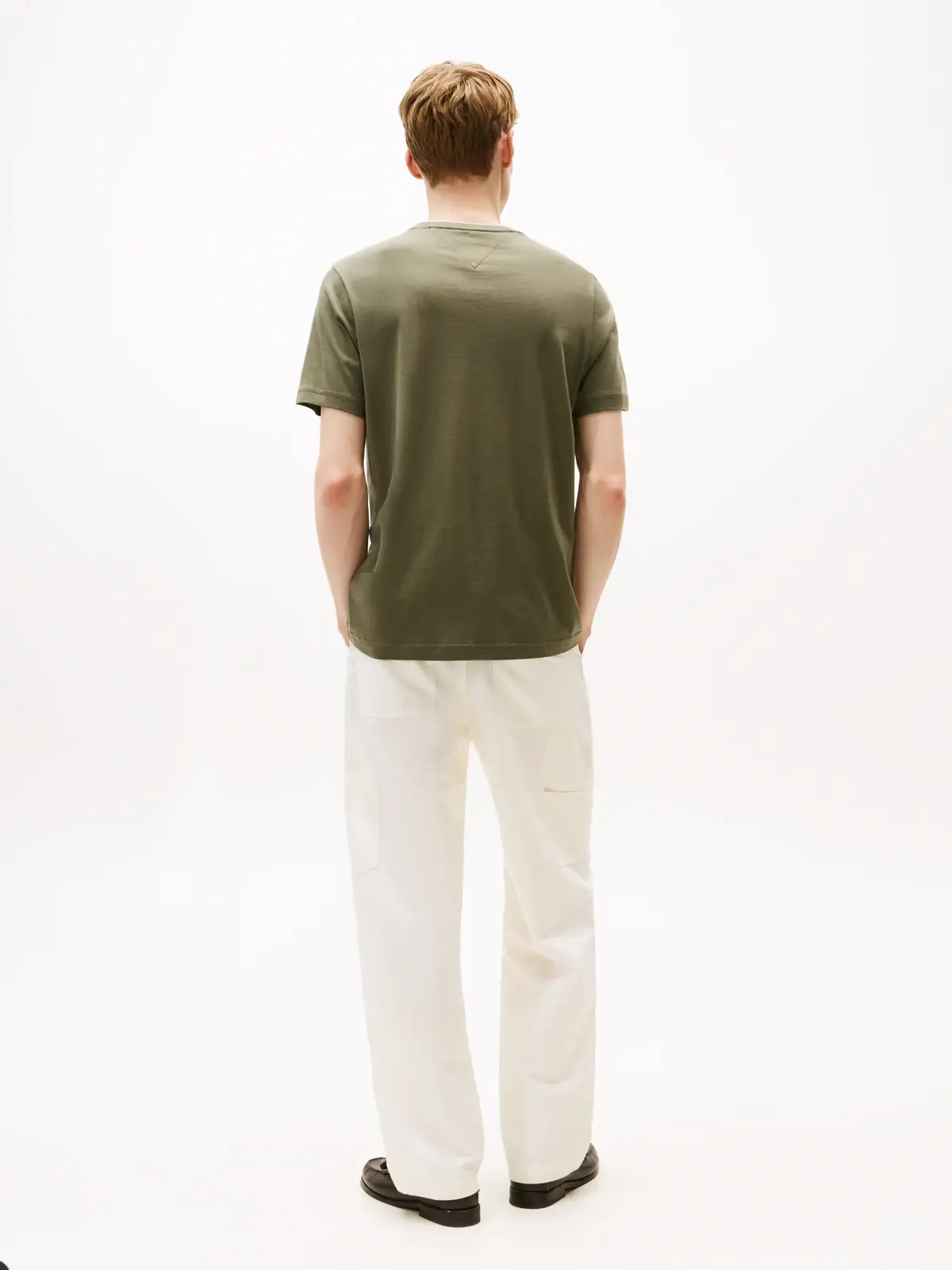 Tommy Hilfiger COTTON MODAL TEE, PLI Yeşil Erkek T-Shirt