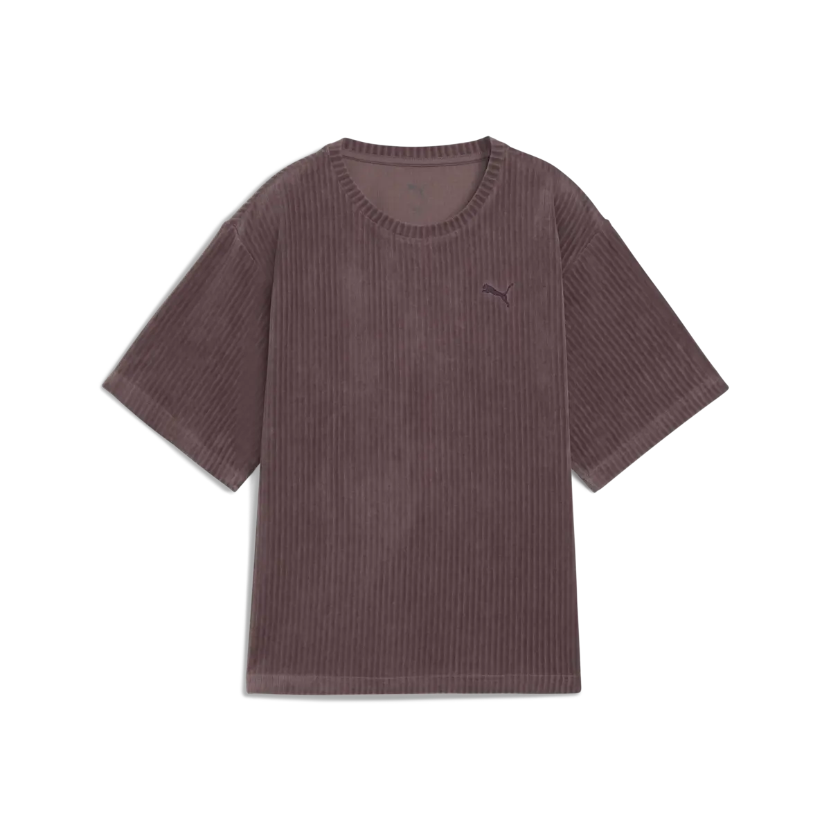 Puma ESS ELEVATED Velour Tee Mor Kadın Kadife T-shirt