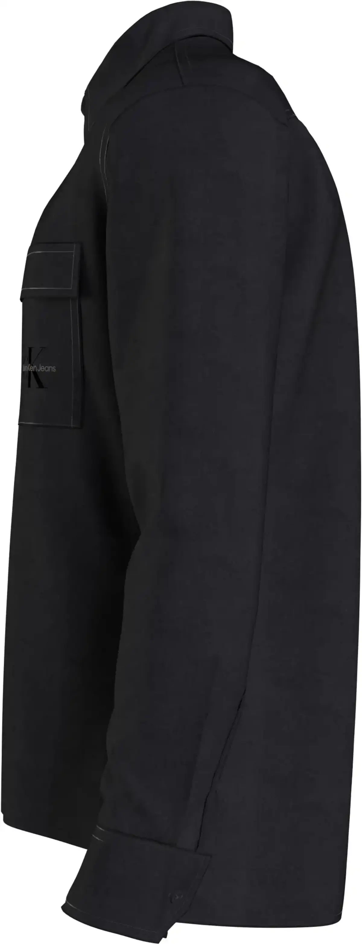 Calvin Klein MONOGRAM KNITTED SHI Erkek Siyah Gömlek