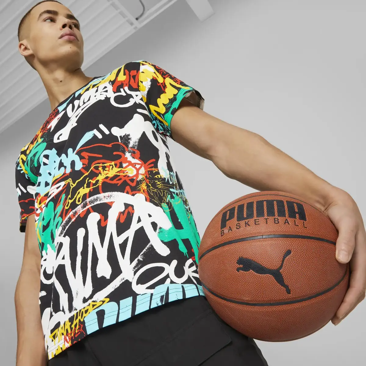 Puma Graffiti Siyah Erkek Grafiti T-Shirt