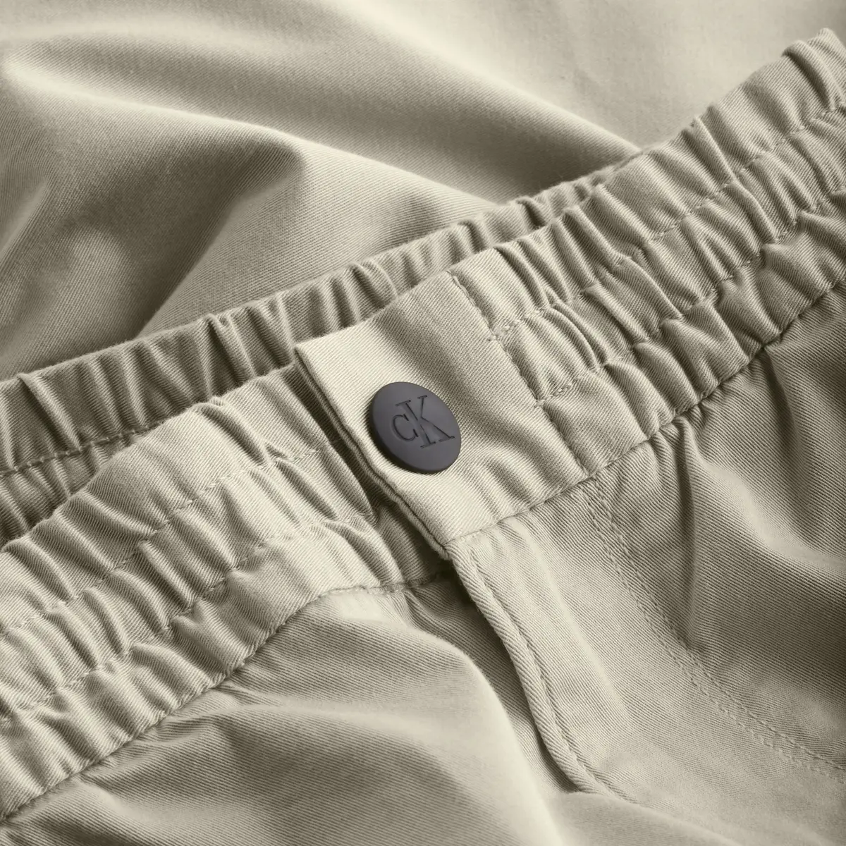 Calvin Klein MONOLOGO CASUAL BADG Erkek Krem Chino