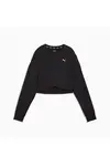 Puma CLOUDSPUN CROSSOVER CREW Siyah Kadın Sweatshirt