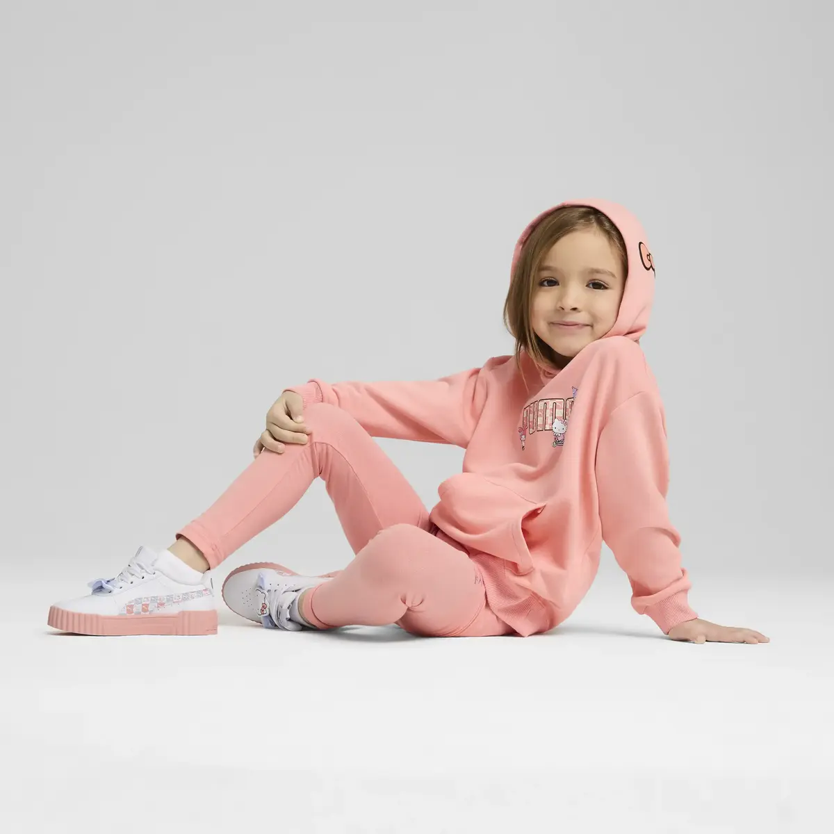 Puma X HK&FR Relaxed Hoodie Pembe Unisex Sweatshirt