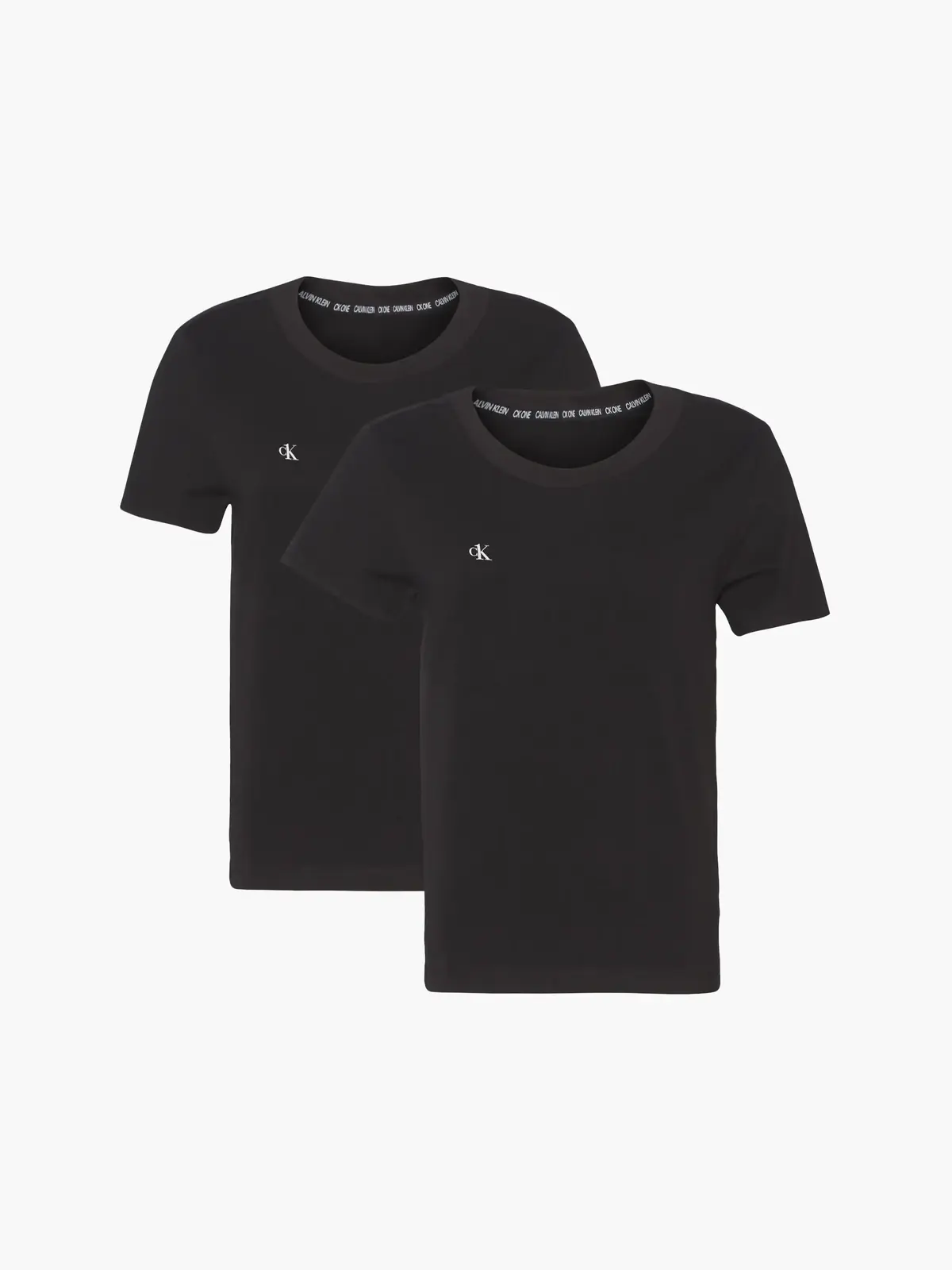 Calvin Klein S/S CREW NECK 2PK Kadın Siyah T-Shirt