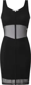 Calvin Klein MESH TANK DRESS Kadın Siyah Elbise