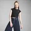 PUMA WARDROBE ESS Ribbed Baby Tee Siyah Kadın Crop