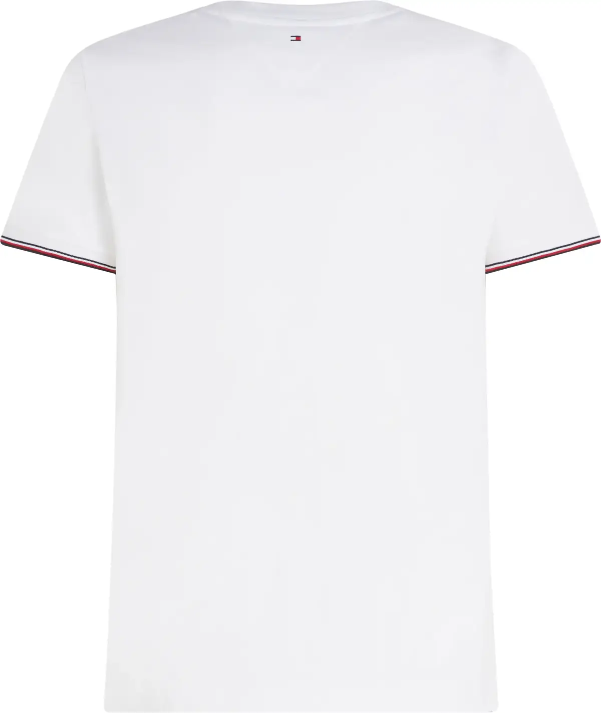 Tommy Hilfiger TOMMY LOGO TIPPED TE, YBR Beyaz Erkek T-Shirt & Polo