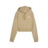 Puma BETTER CLASSICS Cropped Hoodie TR Açık Kahve Kadın Sweatshirt