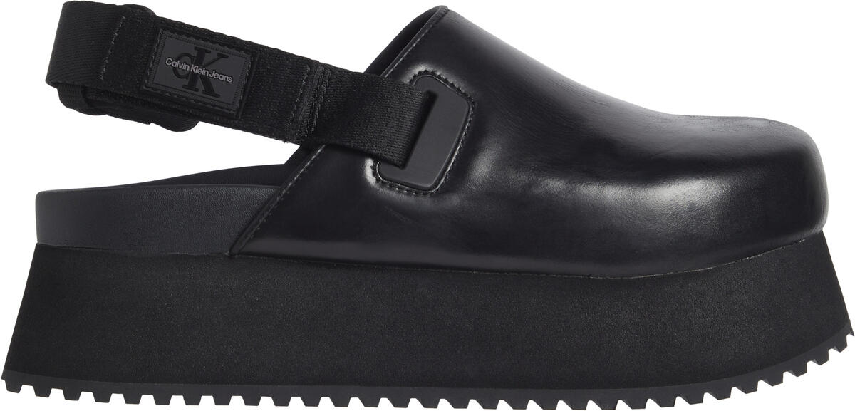 Calvin Klein SLING CLOSE TOE FLAT Kadın Siyah Sandalet