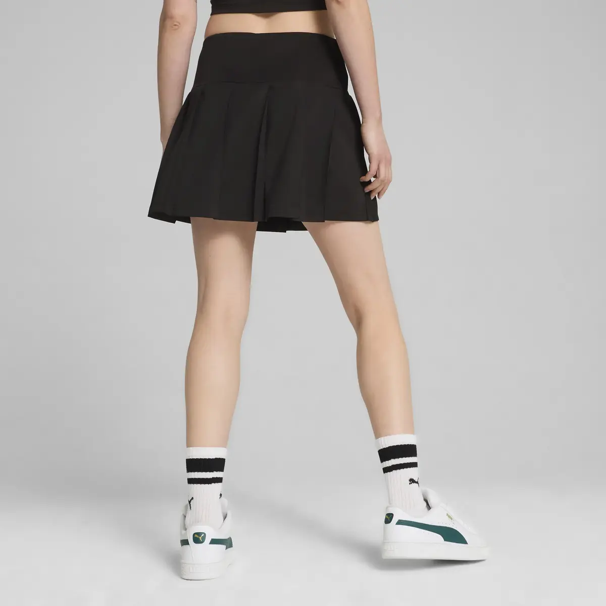Puma BETTER CLASSICS Pleated Mini Skirt Siyah Kadın Etek
