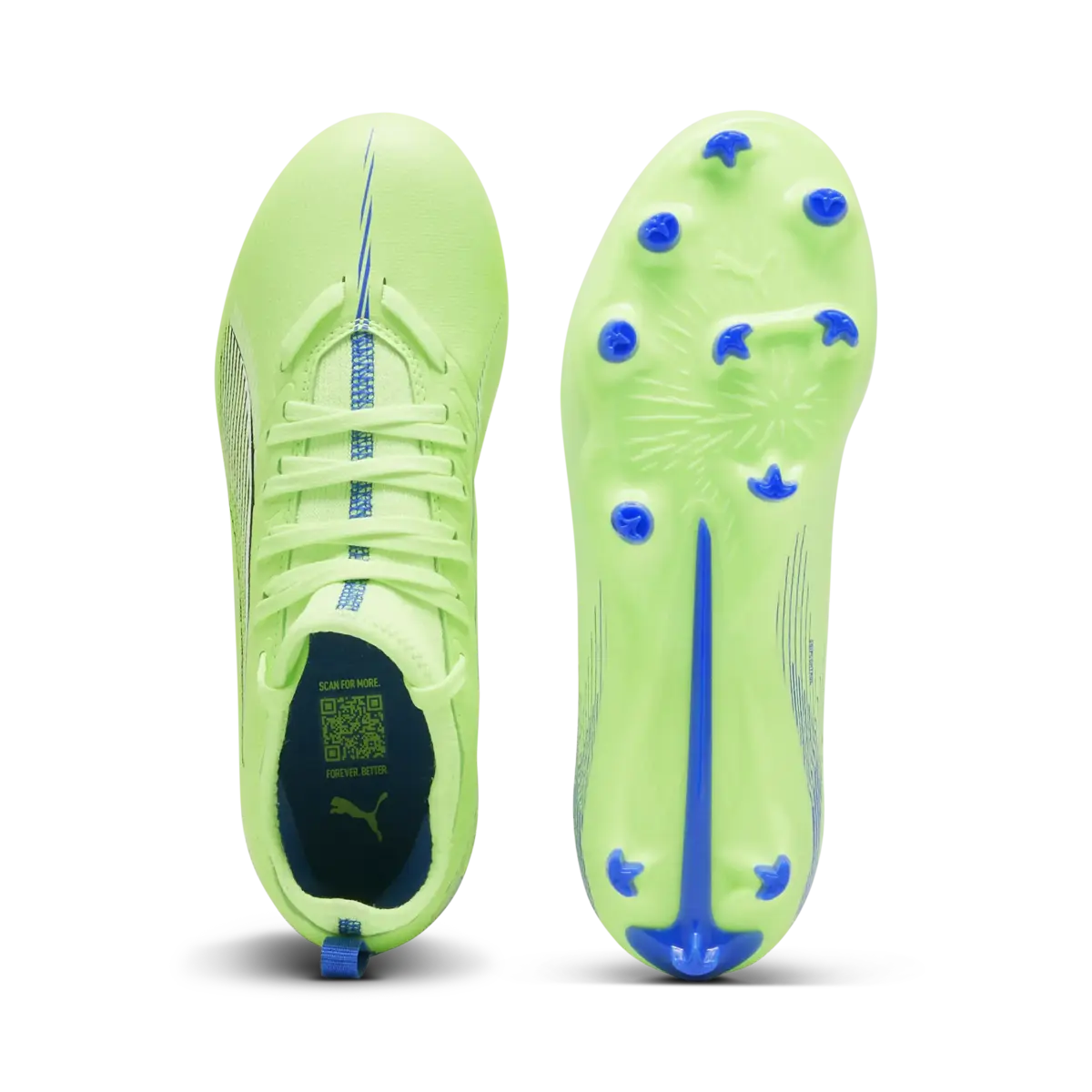 Puma ULTRA 5 MATCH FG/AG Jr Yeşil Erkek Çocuk Krampon