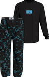 Calvin Klein L/S PANT SET Erkek Siyah Eşofman Takımı