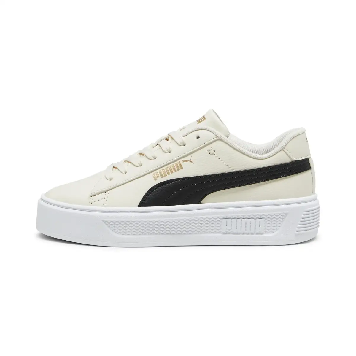 Puma Smash Platform v3 Kırık Beyaz Kadın Günlük Spor Ayakkabı