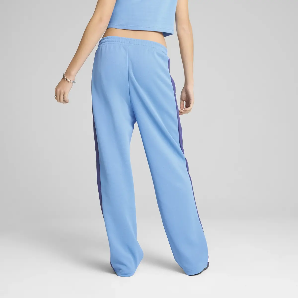 PUMA T7 ALWAYS ON Straight Pants Mavi Kadın Eşofman Altı