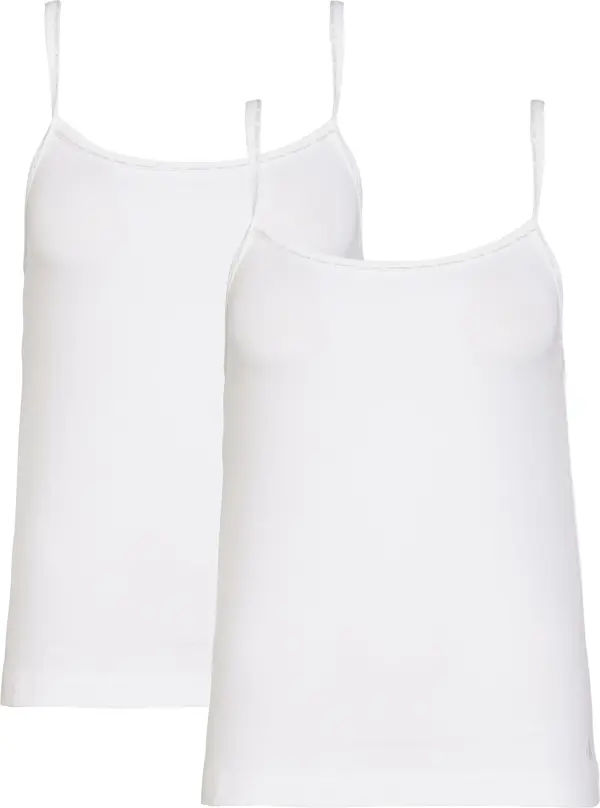 Calvin Klein CAMISOLE 2PK Kadın Beyaz T-Shirt